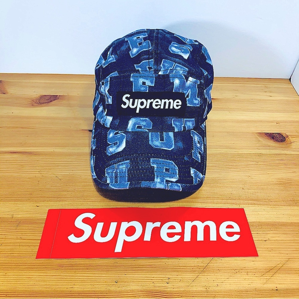 Supreme Block Camp Cap Blue NWT FW20